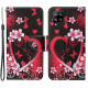 Samsung Galaxy A22 4G Case Flowers e Hearts com CordÃ£o