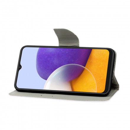Samsung Galaxy A22 4G Precious Butterfly Strap Case