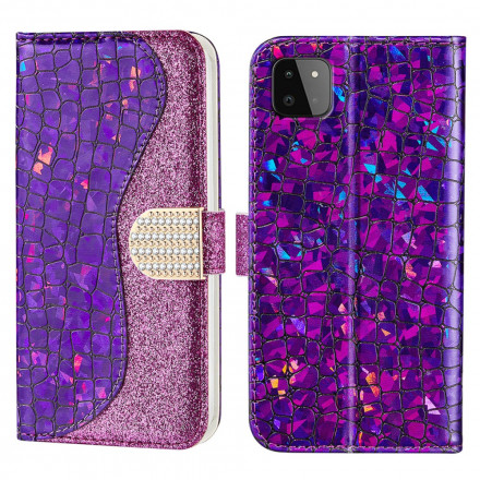 Capa de diamantes Samsung Galaxy A22 5G Croco