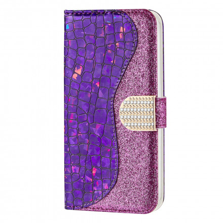 Capa de diamantes Samsung Galaxy A22 5G Croco