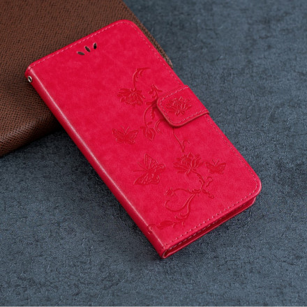 Samsung Galaxy A22 5G Case Butterflies e Flores com CordÃ£o