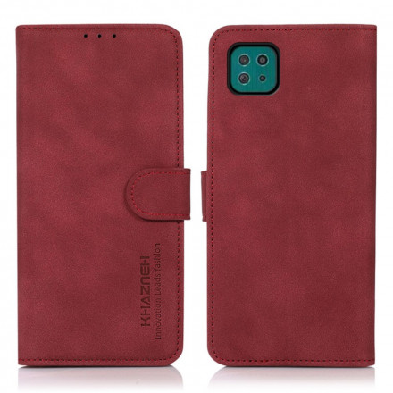 Samsung Galaxy A22 5G Capa de Efeito Couro KHAZNEH
