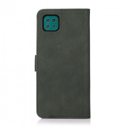 Samsung Galaxy A22 5G Capa de Efeito Couro KHAZNEH