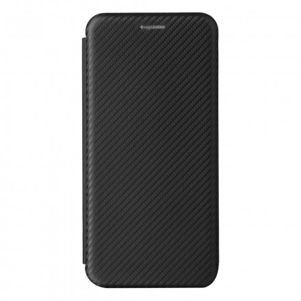 Tampa Flip Cover Samsung Galaxy A22 4G Fibra de Carbono