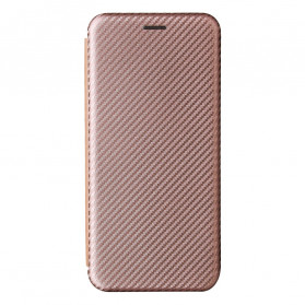 Tampa Flip Cover Samsung Galaxy A22 4G Fibra de Carbono