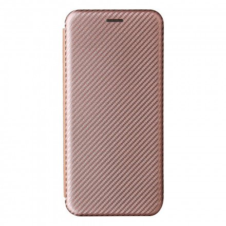 Tampa Flip Cover Samsung Galaxy A22 4G Fibra de Carbono