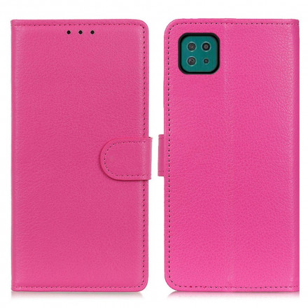 Samsung Galaxy A22 5G Capa de Couro Lychee Tradicional