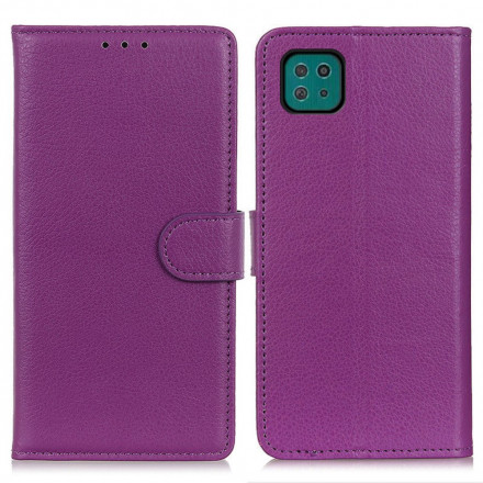 Samsung Galaxy A22 5G Capa de Couro Lychee Tradicional