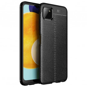 Samsung Galaxy A22 5G Capa de couro Lychee Efeito Lychee Linha Dupla