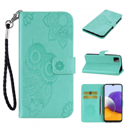 Samsung Galaxy A22 5G Case Mandala Coruja e CordÃ£o