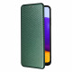 Tampa Flip Cover Samsung Galaxy A22 5G Fibra de Carbono