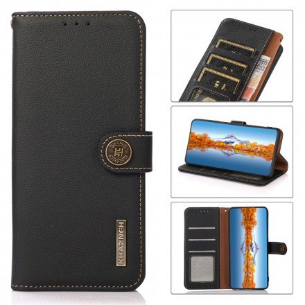 Samsung Galaxy A22 5G Capa de couro genuína KHAZNEH RFID Samsung Galaxy A22 5G Capa de couro genuína KHAZNEH RFID