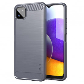 Samsung Galaxy A22 5G Capa de fibra de carbono escovada MOFI