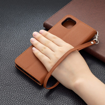 Samsung Galaxy A22 5G Aba oblíqua de Lychee