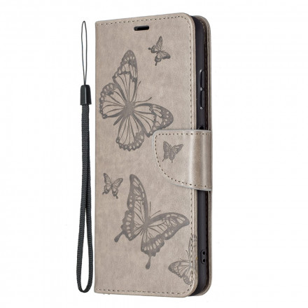 Samsung Galaxy A22 5G Case Butterflies in Flight with Strap