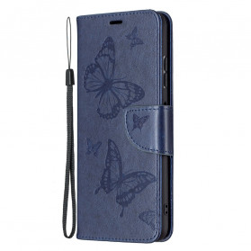 Samsung Galaxy A22 5G Case Butterflies in Flight with Strap