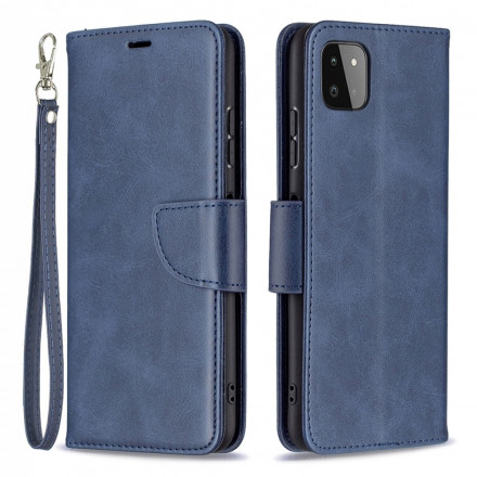 Samsung Galaxy A22 5G Aba oblíqua lisa da capa Samsung Galaxy A22 5G Aba oblíqua lisa da capa