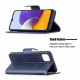 Samsung Galaxy A22 5G Aba oblíqua lisa da capa Samsung Galaxy A22 5G Aba oblíqua lisa da capa