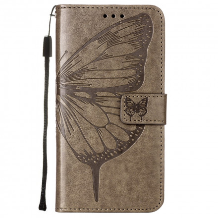 Samsung Galaxy A22 5G Capa de design Butterfly A22 com correia