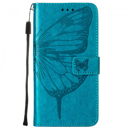 Samsung Galaxy A22 5G Capa de design Butterfly A22 com correia