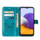 Samsung Galaxy A22 5G Capa de design Butterfly A22 com correia