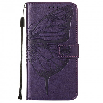 Samsung Galaxy A22 5G Capa de design Butterfly A22 com correia