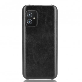 Azus Zenfone 8 Efeito Lychee da capa de couro