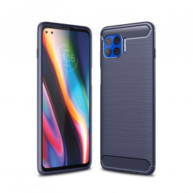 Moto G 5G Plus Capa de fibra de carbono escovada