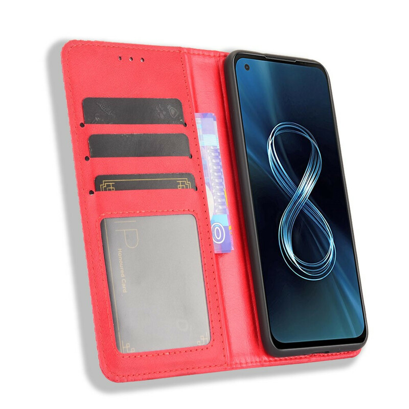 Azus Zenfone 8 Capa de Couro com Efeito Flip