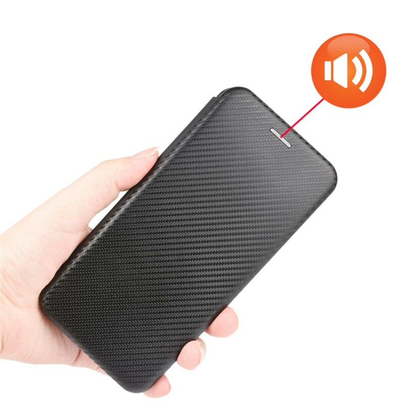 Tampa Flip Realme GT 5G Silicone Carbono