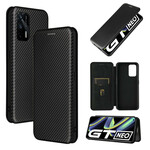 Tampa Flip Capa Realme GT 5G Silicone Carbono