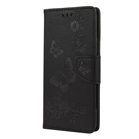 Xiaomi Mi 10 Lite Case Only Butterflies with Strap