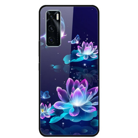 Vivo Y70 Capa de vidro temperado Flores de fantasia