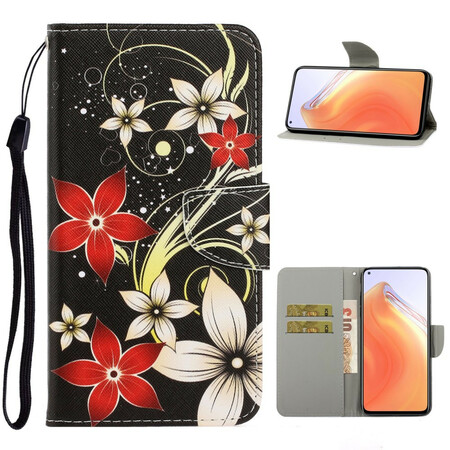 Xiaomi Mi 10T / 10T Pro Capa de fita colorida para flores