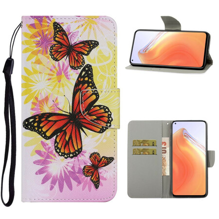 Xiaomi Mi 10T / 10T Pro Case Butterflies e Flores de Verão