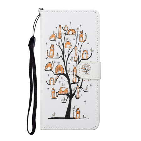 Samsung Galaxy S21 FE Funky Cats Strap Case