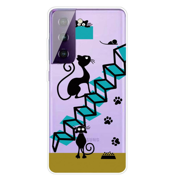 Samsung Galaxy S21 FE Case Funny Cats