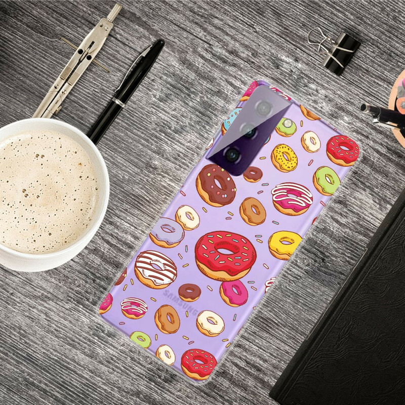 Samsung Galaxy S21 Case FE love Donuts