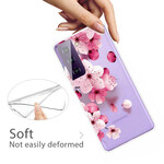Capa Samsung Galaxy S21 FE Flores Pequenas Rosa