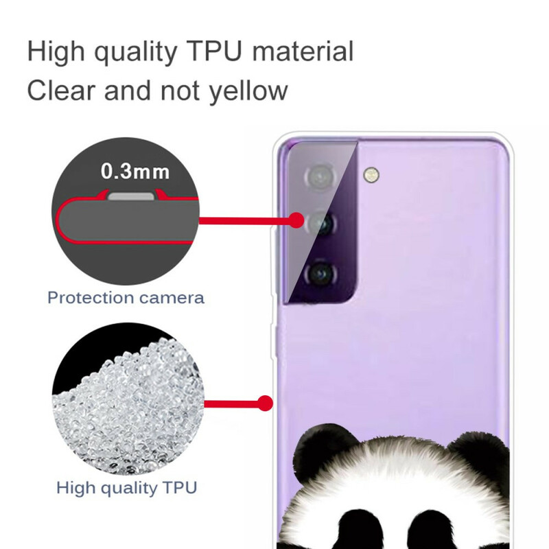Samsung Galaxy S20 FE Panda capa transparente