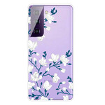 Capa Samsung Galaxy S21 FE White Flower
