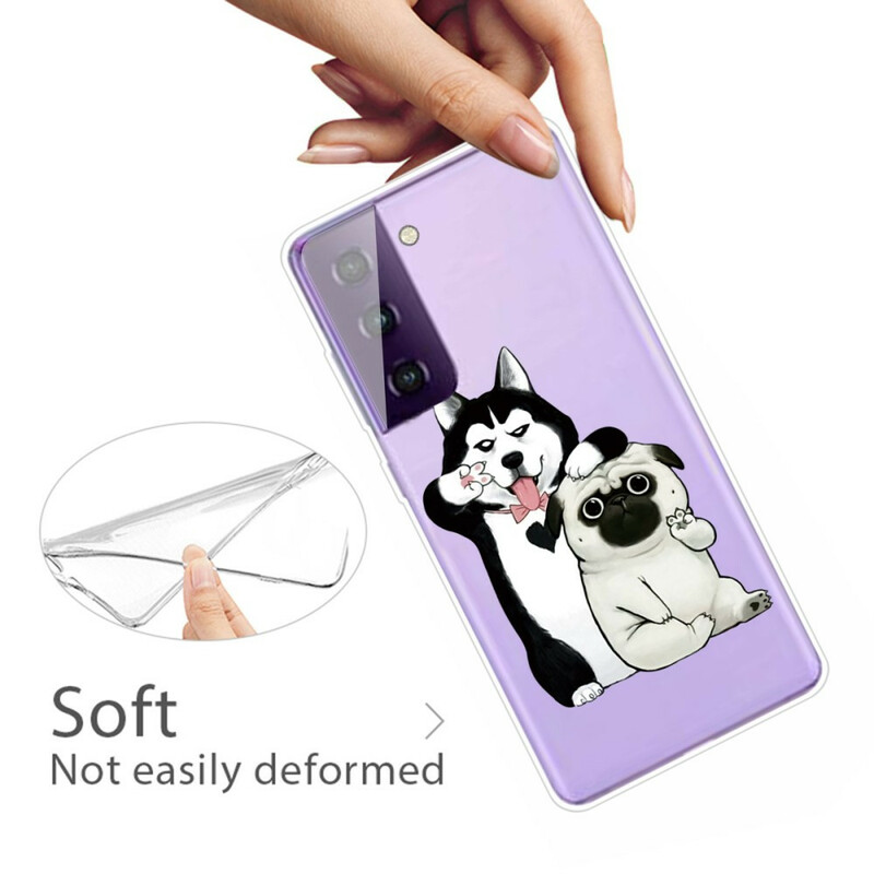 Samsung Galaxy S21 FE Case Funny Dogs