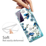 Samsung Galaxy S21 FE Case Butterflies e Flowers Retro