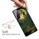 Capa Samsung Galaxy S21 FE Flexible Moon Man