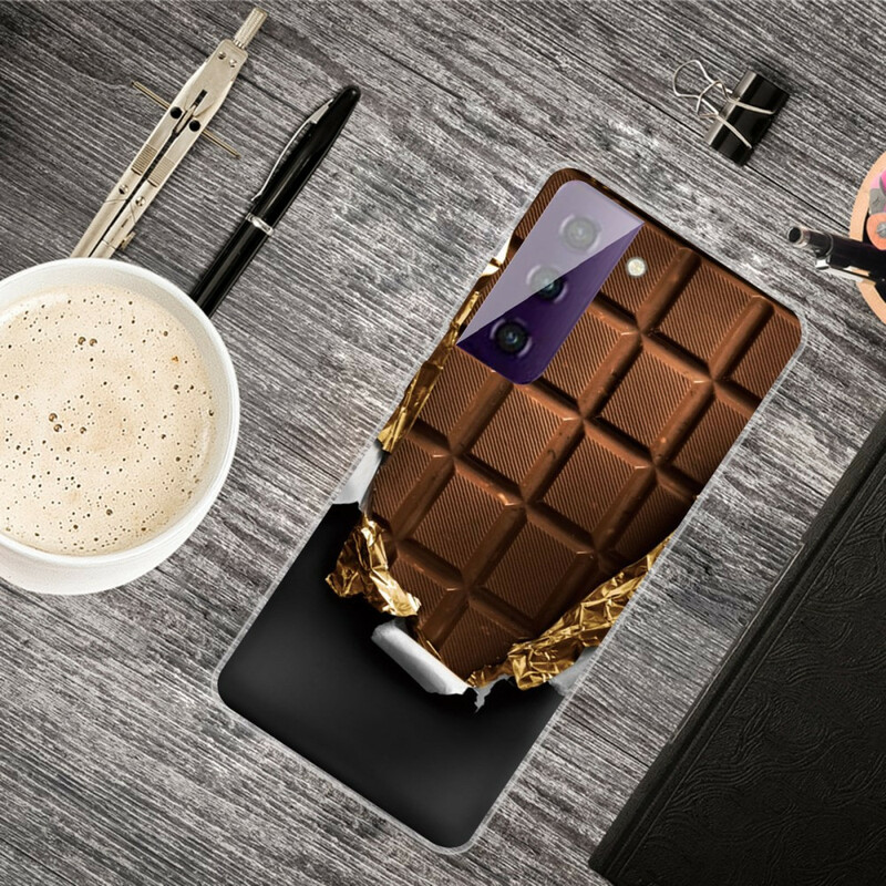 Samsung Galaxy S21 FE Capa Flexível de Chocolate