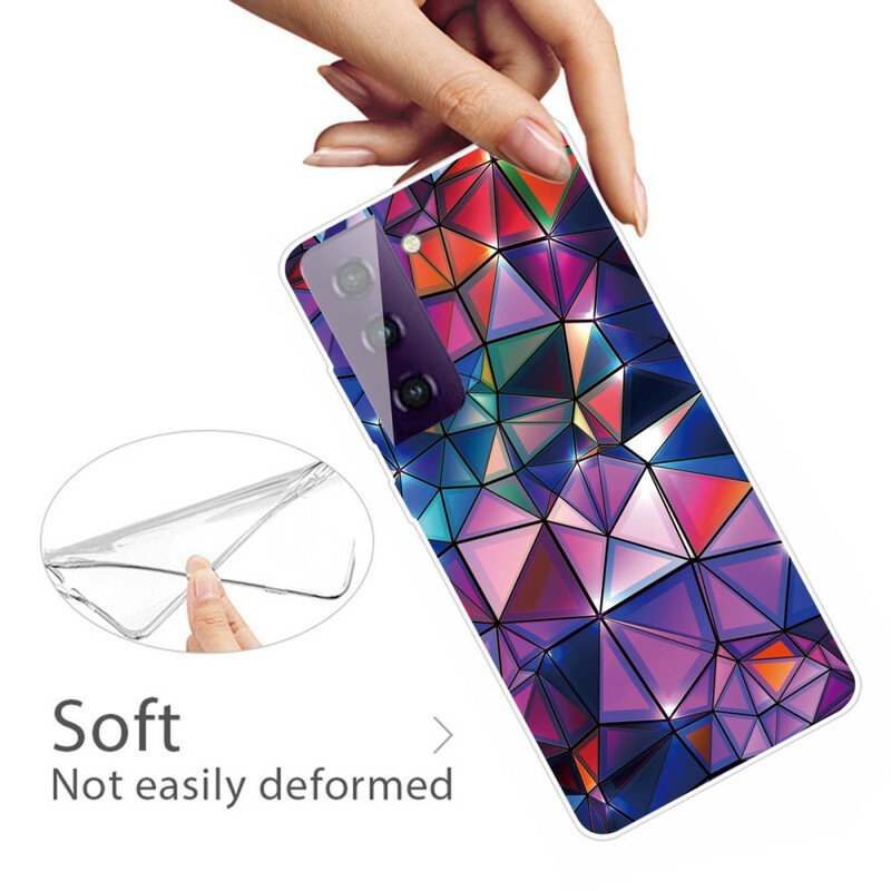Capa de Geometria Flexível Samsung Galaxy S21 FE