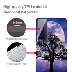 Samsung Galaxy S21 FE Capa para árvore e lua