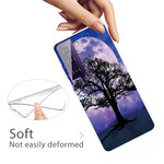 Samsung Galaxy S21 FE Capa para árvore e lua