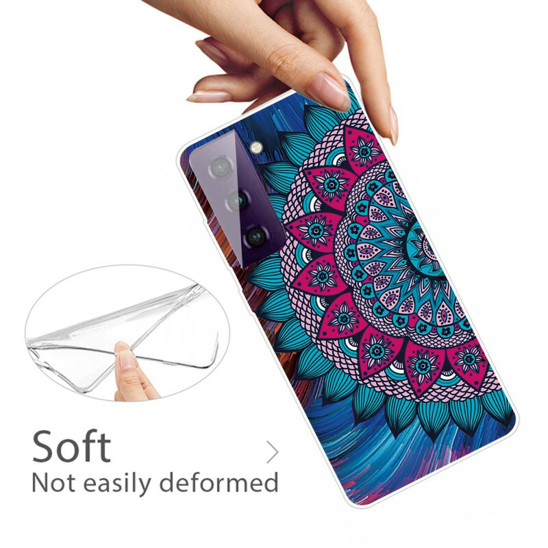 Samsung Galaxy S21 FE Capa de cor Mandala