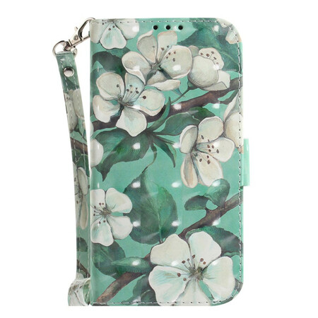 Capa de flores Samsung Galaxy S21 FE Strap Flower